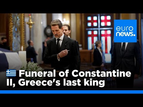 Funeral of Constantine II, Greece's last king | euronews 🇬🇧