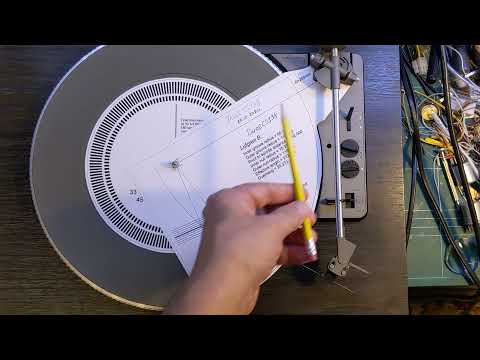 Настройка угла коррекции головки звукоснимателя и эффективной длины тонарма.