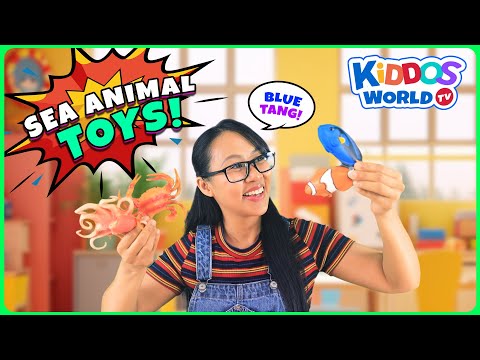 Learn and Play Sea Animal Toys - Learning Ocean Creatures Fun Facts for Kids with Miss V