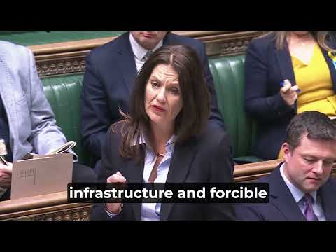 Monica Harding questions the government over displacement in the West Bank