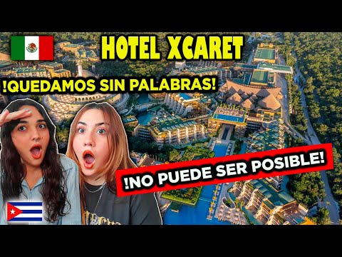 🇨🇺CUBANAS REACCIONAN al HOTEL MAS LUJOSO DEL 🇲🇽MUNDO XCARET  😱😱😱