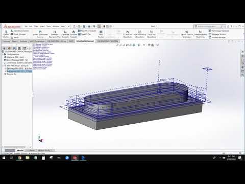 Solidworks CAM Tutorial: Basic Contour (1)