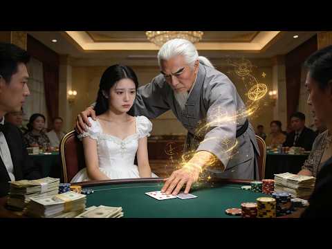 Pure girl swindled at casino,her 100yo grandpa reappear & bankrupt casino by a card!