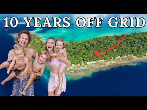 5 YR TIMELAPSE - Building our DREAM off grid family home on a tropical island! (START to FINISH)