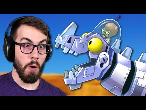 Fighting the Zombot Dinotronic Mechasaur!! (Plants vs Zombies 2)
