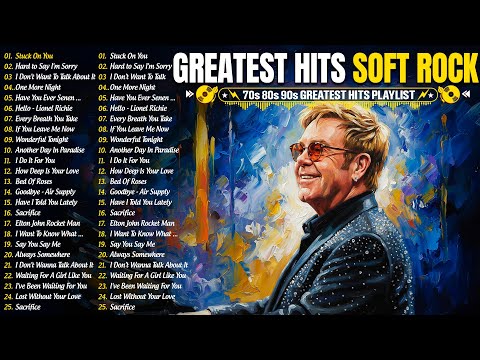 Elton John, Lionel Richie, Phil Collins, Bee Gees, Eagles, Foreigner 📀 Old Love Songs 70s,80s,90s