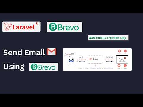 Brevo Email SMTP Integration with Laravel | Send 300 Emails Free Per Day 🚀 | Email Setup 2024