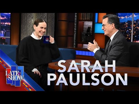 Sarah Paulson Teaches Stephen How To Walk In A High Fashion Runway Show