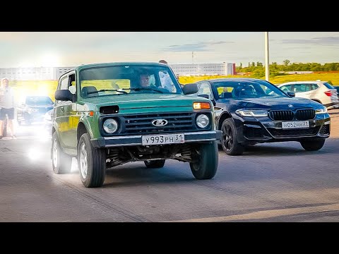 Сельская НИВА  унижает BMW и RANGE ROVER