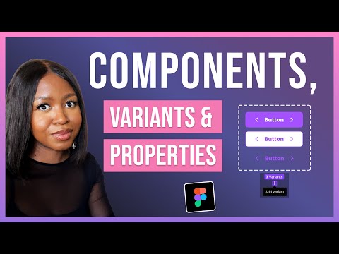 Figma Components, Variants & Properties for beginners (2024)