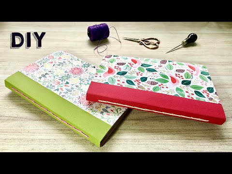 Bookbinding 👉 LEARN how to make this NOTEBOOK 👉​ DIY Chain Stitch BINDING Tutorial