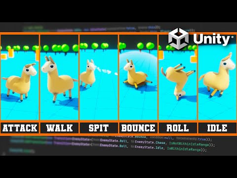 Enemy State Machine AI FULL IMPLEMENTATION | AI Series 47 | Unity Tutorial