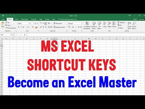 MS Excel Shortcut Keys 2021 | A to Z shortcut keys | Important excel shortcut keys