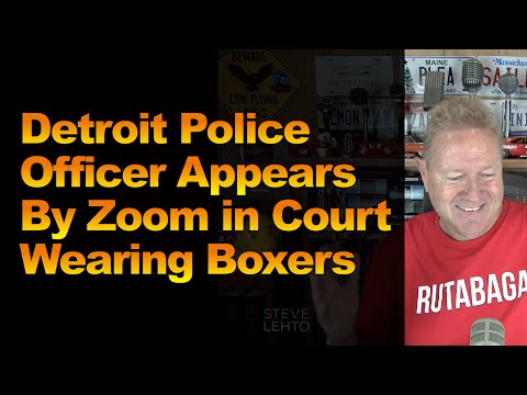 Detroit Police Officer Appears By Zoom in Court Wearing Boxers