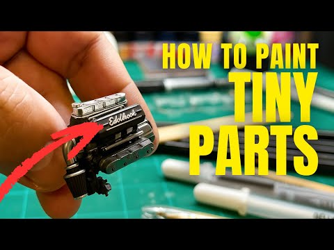 How To Paint Tiny Parts (Model car Techniques)