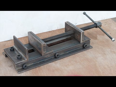 Make A Metal Drill Press Vise | Simple Diy Metal Drill Vise Without Welding | DIY