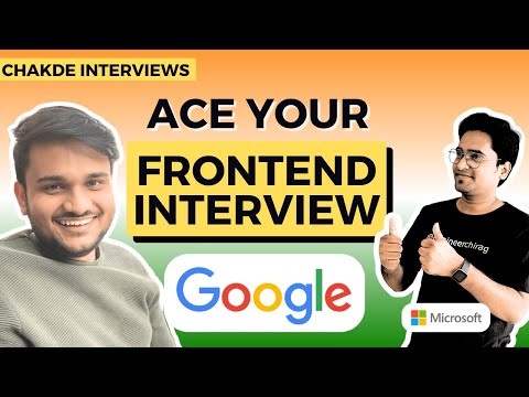 Google Frontend Interview Experience | Chakde Interviews ⚡️