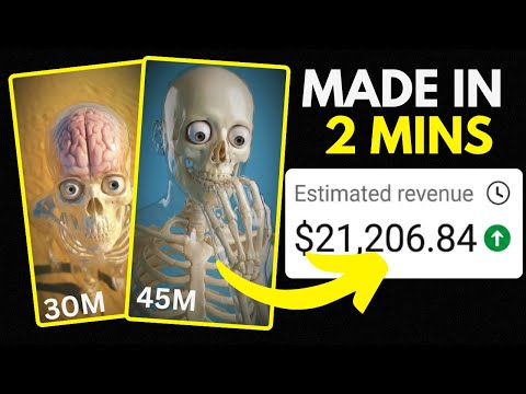 How To Create Trending Skeleton Educational Shorts In Just 2 Mins