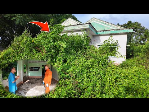 We cleaned up a 10 year old haunted house for homeless people to live in.