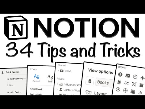 34 Unique Notion Tips and Tricks [Notion Tutorial] ✨💻