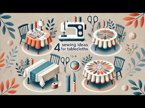 4 Creative Sewing Ideas for Tablecloths: Adjustable, Round, Rectangular & Individual Place Mats