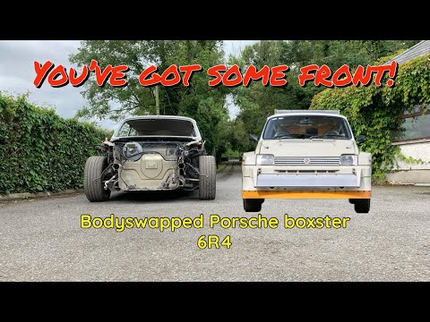 Fitting the Metro 6R4 front to the bodyswapped Porsche boxster