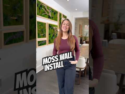 MOSS Gallery Wall by Kate the Earthling #artinstallations #greenart #greenhome #moss #greenwall