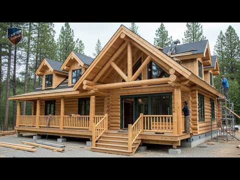 Building a Massive, Handcrafted Wooden House — From Start to Finish