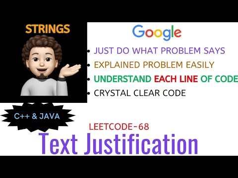 Text Justification | Broken into Pieces | GOOGLE | Leetcode-68 | Explanation + Live Coding