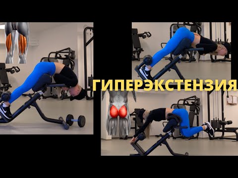 Семь вариантов работы в гиперэкстензии! Виды гиперэкстензий: техника работы на ягодицы, мышцы спины.