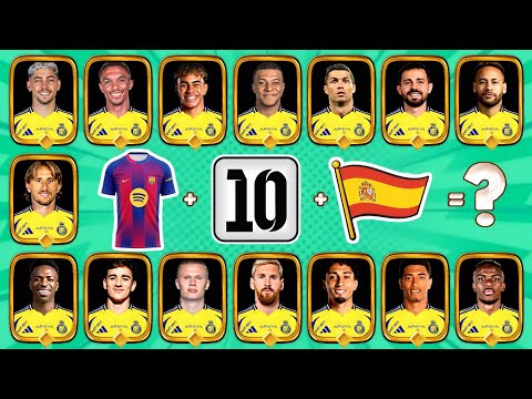 Can You Guess The Football Player by Song, Jersey Number & County⁉️🤔 |Ronaldo, Yamal, Messi