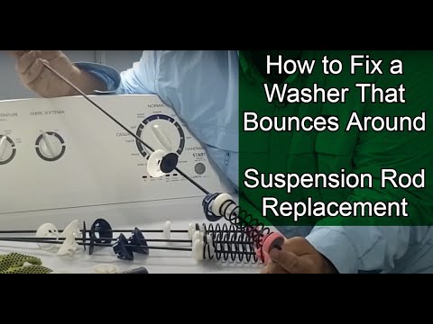 How to Fix an Amana Washer that Bounces Around or Makes Noise During Spin Mode - Replacing Rods