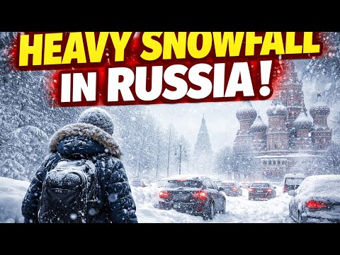 Russia Paralyzed by Record-Breaking Snowfall | Cities Buried Under Snow