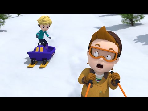 🚑 РОБОКАР ПОЛИ - Безопасные игры на снегу (22 серия) 🚒 Уроки безопасности с Эмбер | Мультик детям