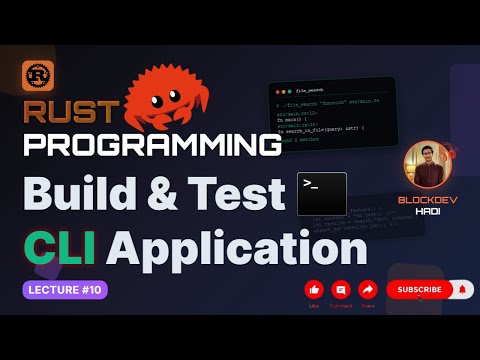 🦀 Master Rust Programming #10 | Build & Test CLI Application | Unit & Integration Tests TDD 🚀