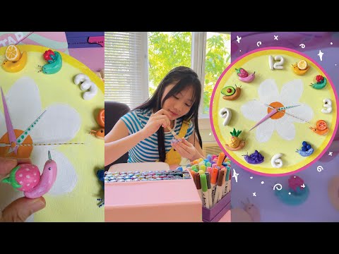 DIY Magnetic Clay Clock