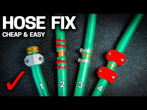 How to REPAIR GARDEN HOSE in SECONDS - 3 EASY WAYS!