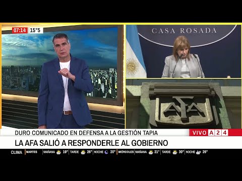 📢 LA AFA SALIÓ A RESPONDERLE AL GOBIERNO EN DEFENSA A LA GESTIÓN TAPIA