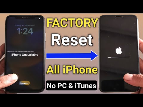 How To Factory Reset Screen Locked Any iPhone Without Pc & Without Password 2025 || Erase iPhone