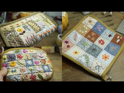 Simple Patchwork and Hand Embroidery Ideas from Fabric Scraps