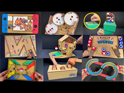Fun Cardboard Game Collection: 9 DIY Toys in Action