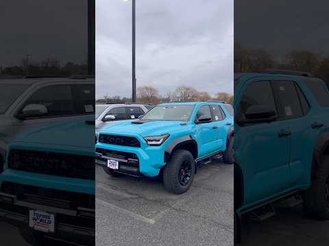 Your Thoughts on this color and price🩵🤑They call it Wave Maker 🤔#trdpro #4runner #carprice #blue