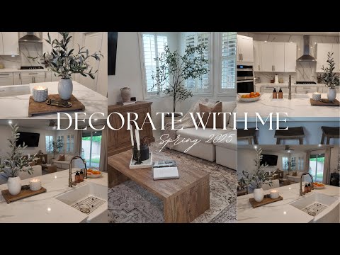 Spring Decorate With Me 2025 \\ styling new home decor pieces in my living room , kitchen & bathroom