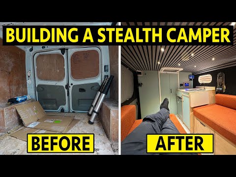 BUILDING THE ULTIMATE STEALTH CAMPER VAN FULL BUILD TIMELAPSE