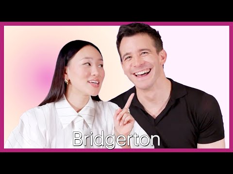 BRIDGERTON’s Luke Thompson & Yerin Ha break down Benedict & Sophie's staircase scene | Swooon