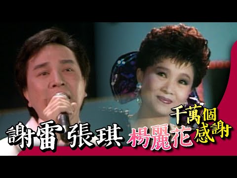 謝雷 張琪《神鵰俠侶+你會後悔+王昭君》【楊麗花千萬個感謝】精彩 (CC字幕)