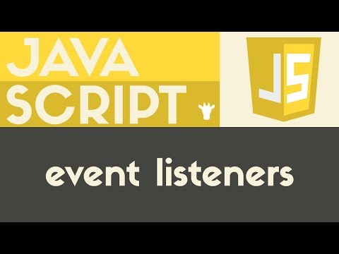 Event Listeners - Javascript - Tutorial 14