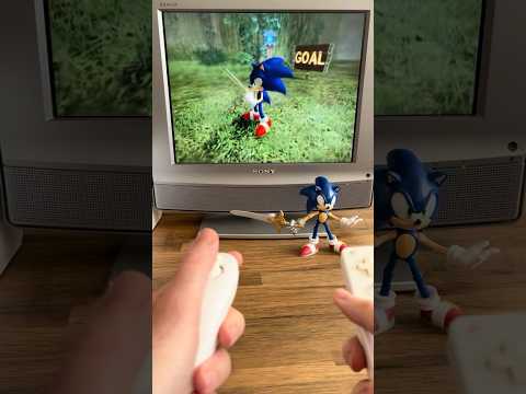 Sword fighting with Sonic