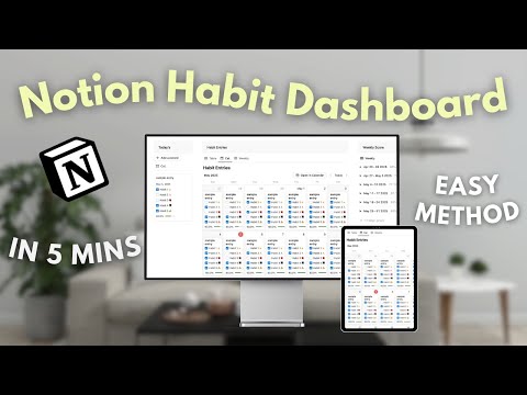 Beautiful Notion Habit Tracker in Just 5 Minutes | Best Beginner's Tutorial