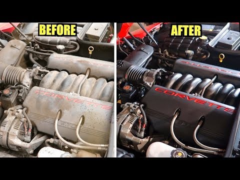 FILTHY $2200 C5 Corvette Gets SUPER CLEAN Engine Bay Detail! (Easy How To)
